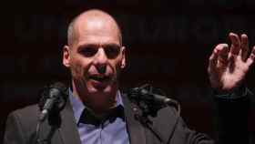 Yanis Varoufakis, ex ministro de Finanzas griego, en una conferencia contra la austeridad en España.