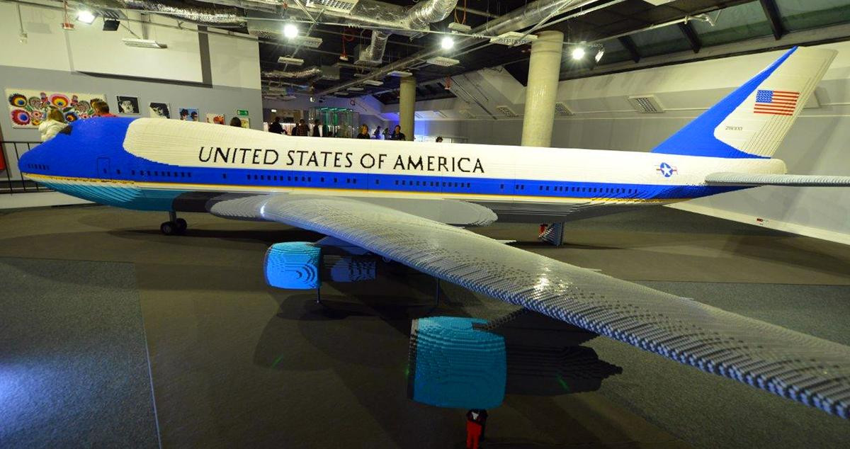 Air Force One hecho de Lego y expuesto en Majadahonda, Madrid / EXPO PIEZAS LEGO