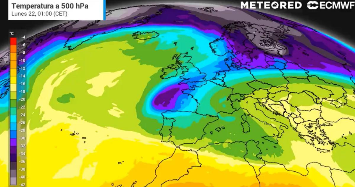 Mapa de predicción para el domingo /METEORED