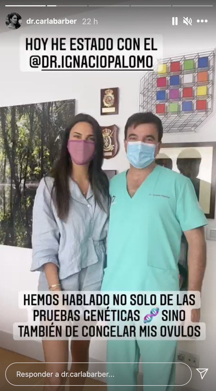 Historia de Carla Barber en Instagram / @dr.carlabarber