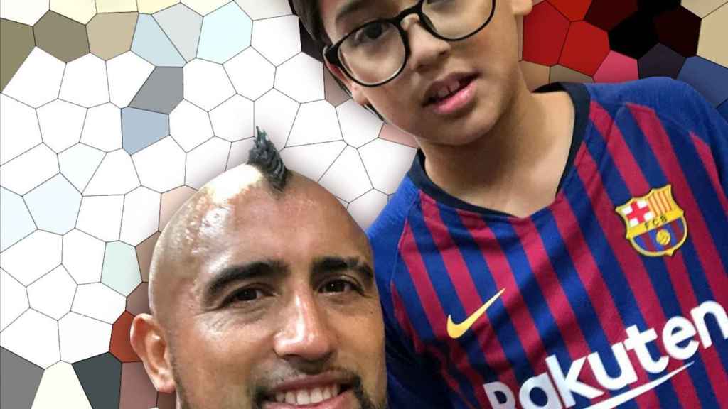 Arturo Vidal y su hijo, 'Monito' Vidal / FOTOMONTAJE DE CULEMANÍA