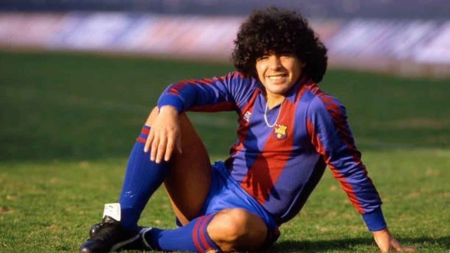 Maradona en su presentación como jugador del Barça / ARCHIVO