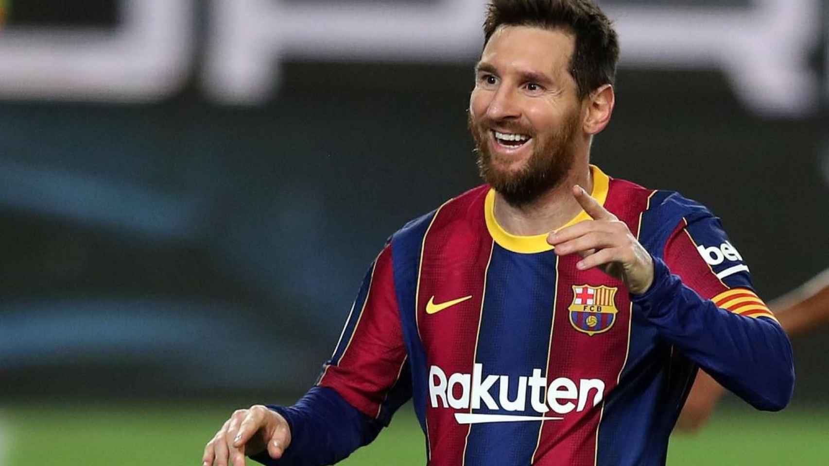 Leo Messi, celebrando un gol con el Barça / EFE