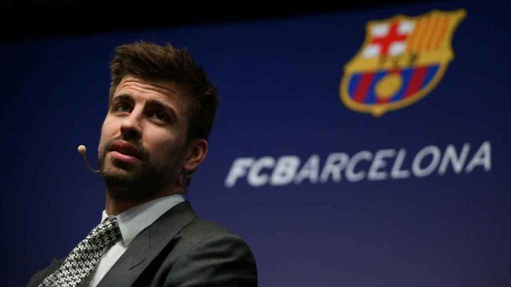 Una foto de Gerard Piqué en su renovación con el Barça / FCB