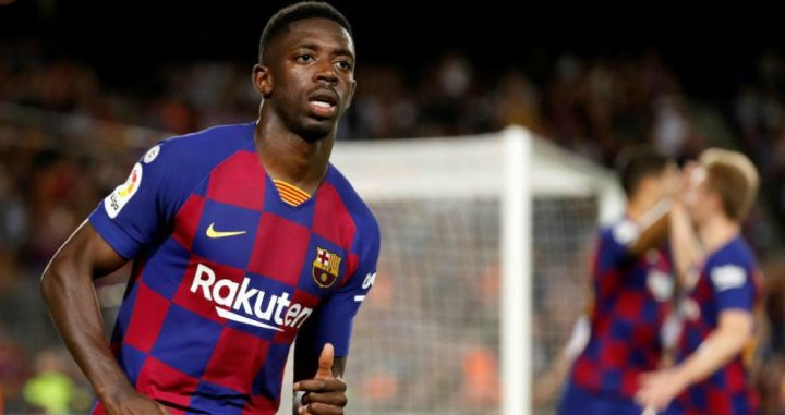 Dembelé apunta a la titularidad contra el Cartagena/ EFE