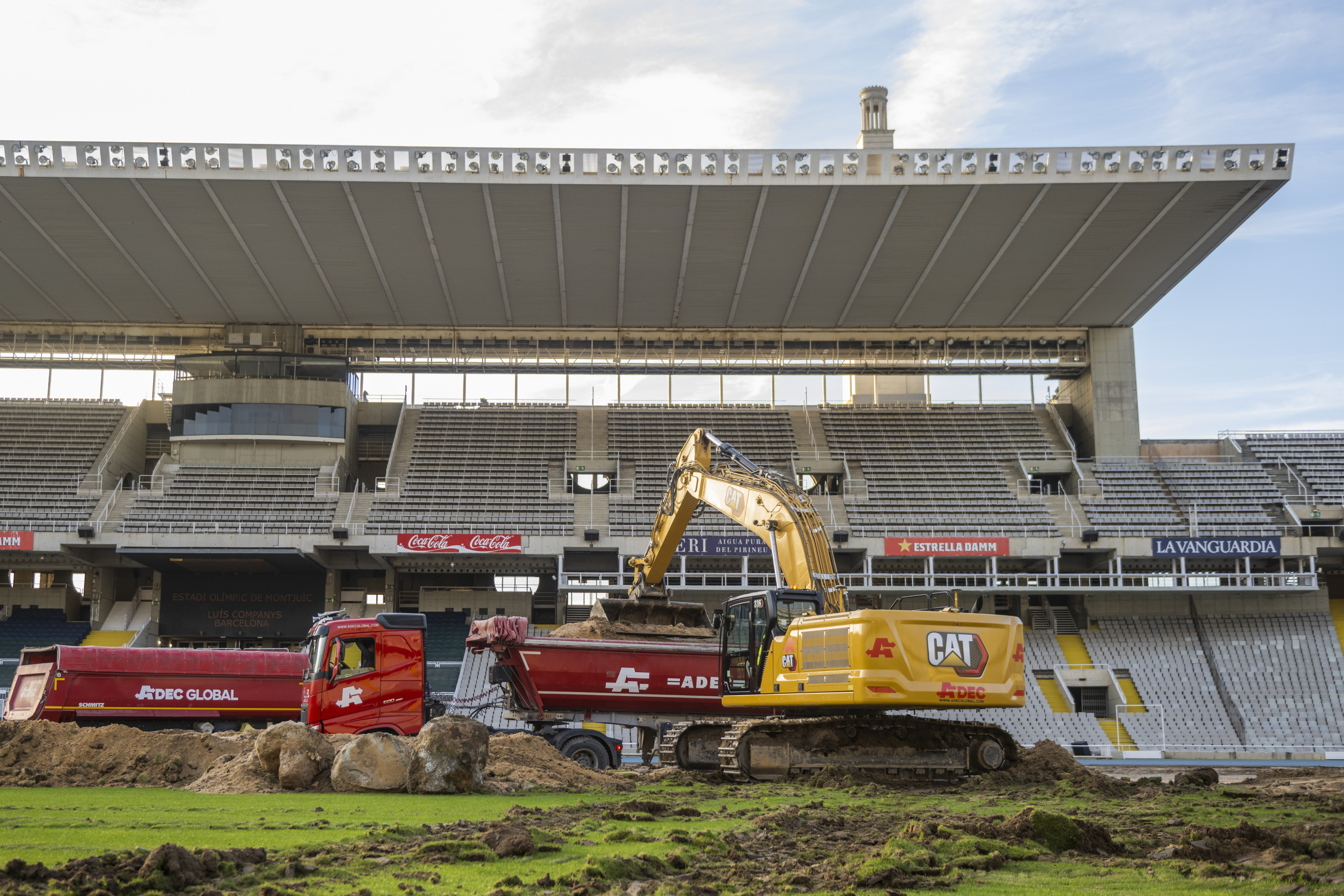 Las obras de acondicionamiento del Estadi Lluís Companys en Montjuïc / FCB