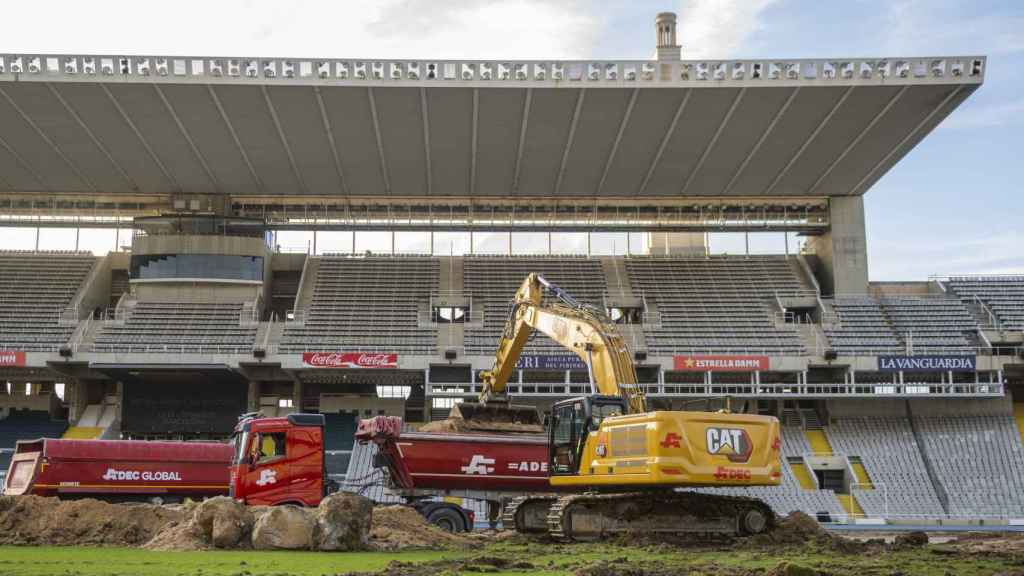 Las obras de acondicionamiento del Estadi Lluís Companys en Montjuïc / FCB