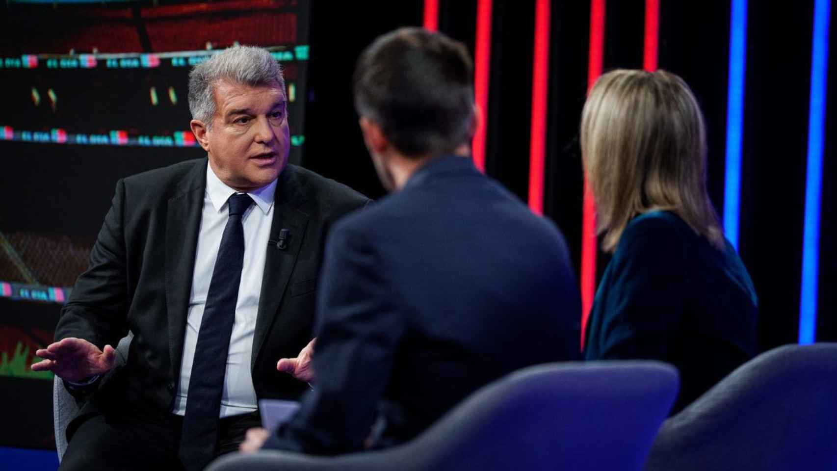 Joan Laporta, durante una entrevista para Barça TV / FCB