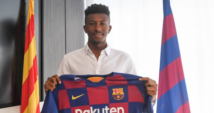 Igor Gomes, en su presentación con el Barça / FC Barcelona