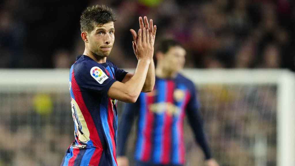 Sergi Roberto durante el Barça-Madrid / EFE