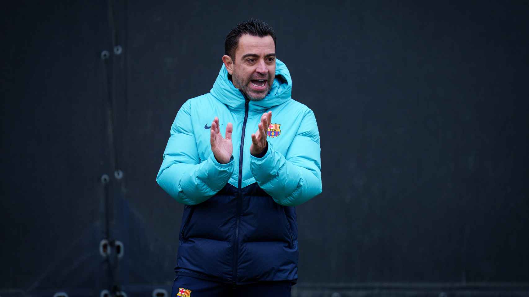 Xavi Hernández, durante un entrenamiento del FC Barcelona en la Ciutat Esportiva / FCB