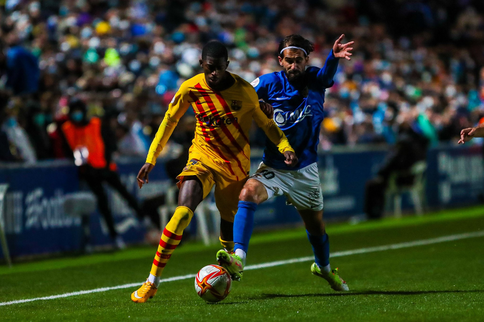 Dembelé, uno de los principales protagonistas del triunfo del Barça en Linares / FCB