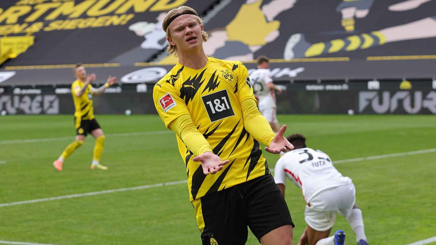 Haaland, en un partido con el Borussia | EFE