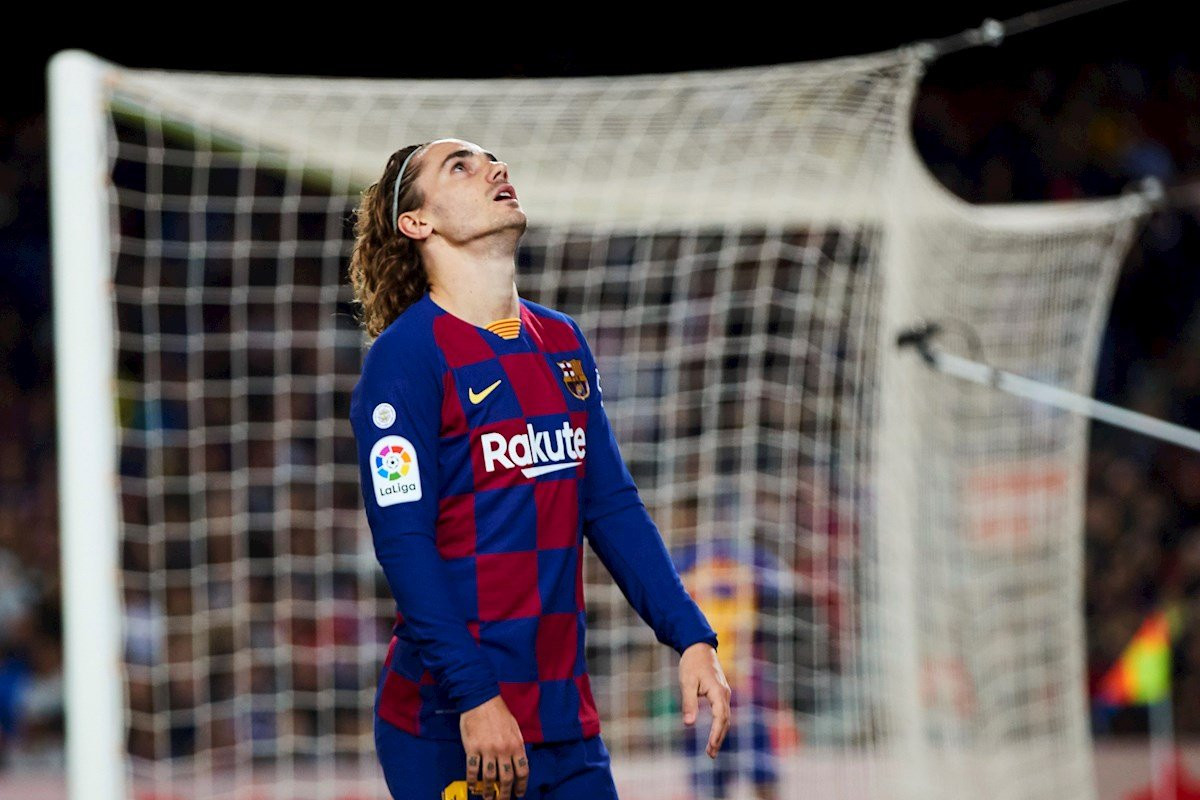 Antoine Griezmann en el choque frente al Levante / EFE