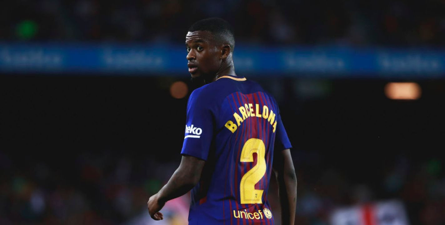 Nelson Semedo jugando un partido con el Barça / EFE