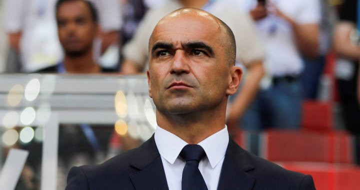 Roberto Martínez, seleccionador belga, durante esta Eurocopa / EFE