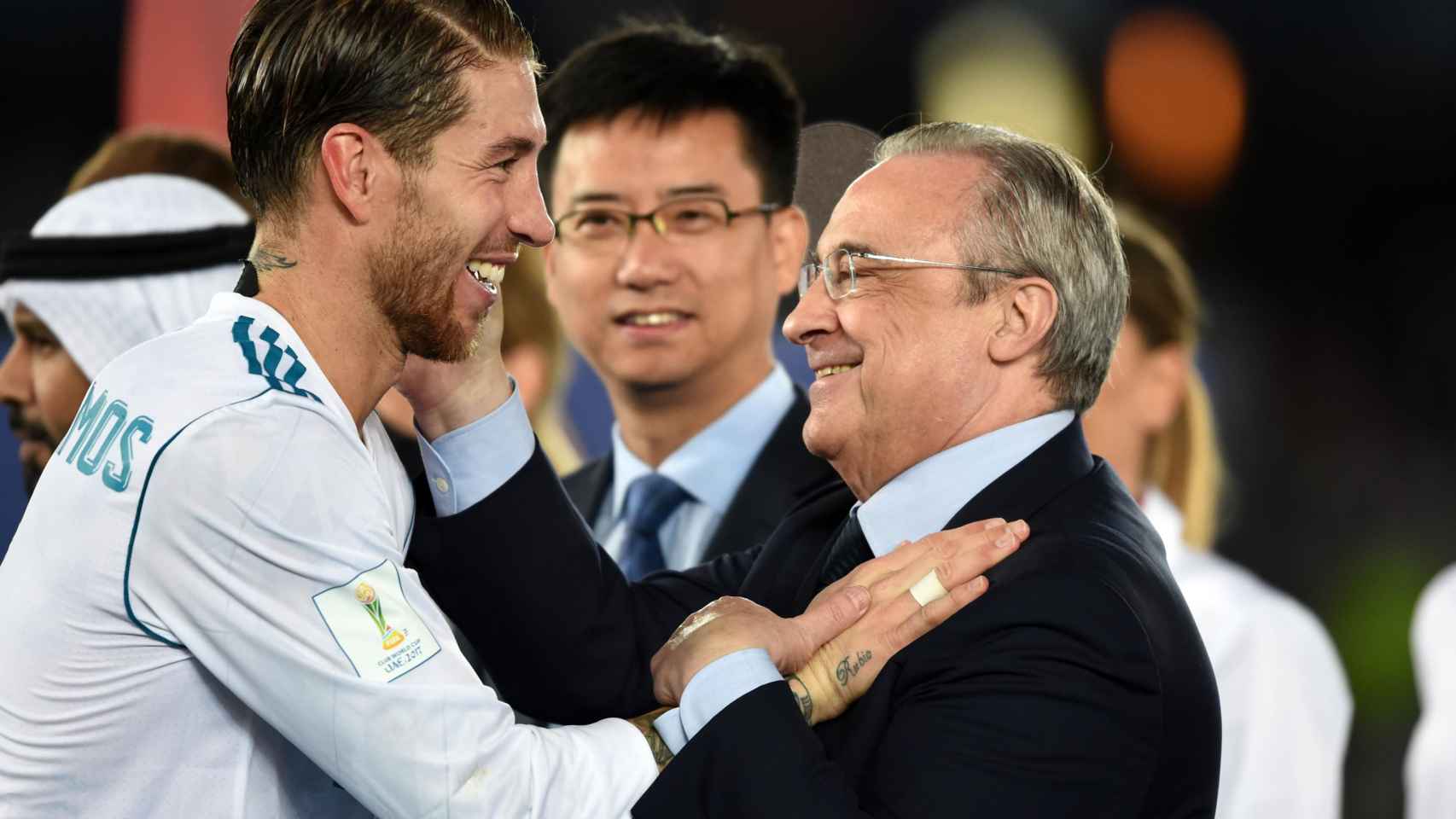 Sergio Ramos y Florentino Pérez en una imagen de archivo / Redes