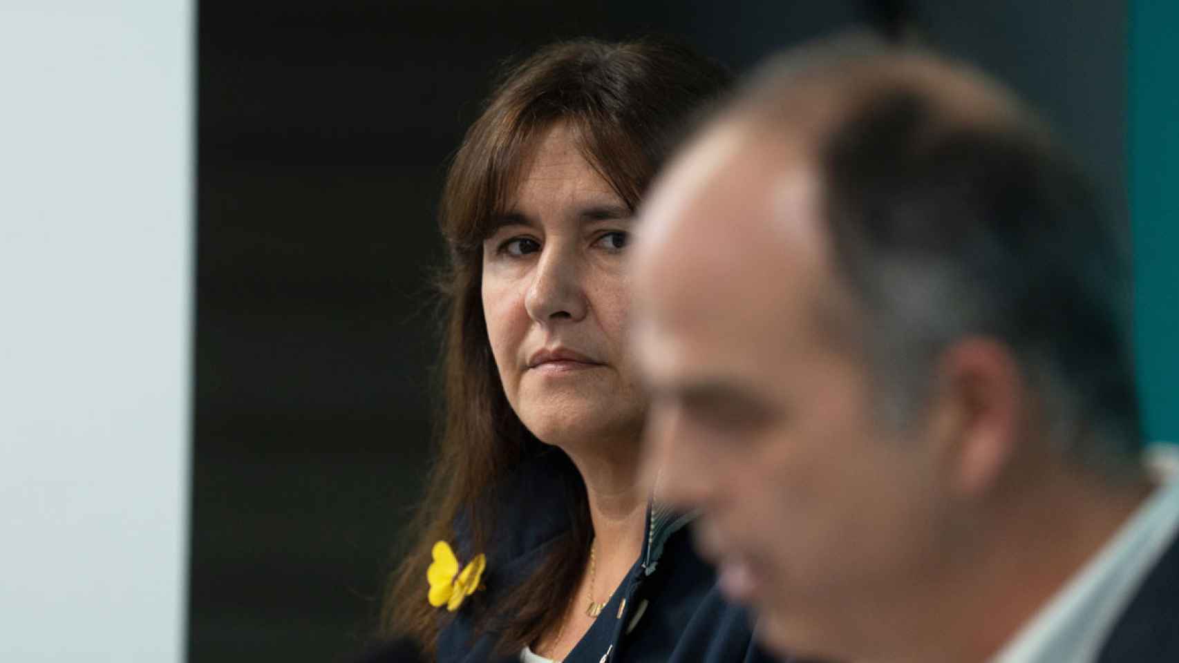 Laura Borràs, expresidenta del Parlament y líder de Junts, junto a Jordi Turull / EP