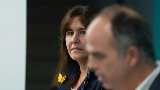 Laura Borràs, expresidenta del Parlament y líder de Junts, junto a Jordi Turull / EP