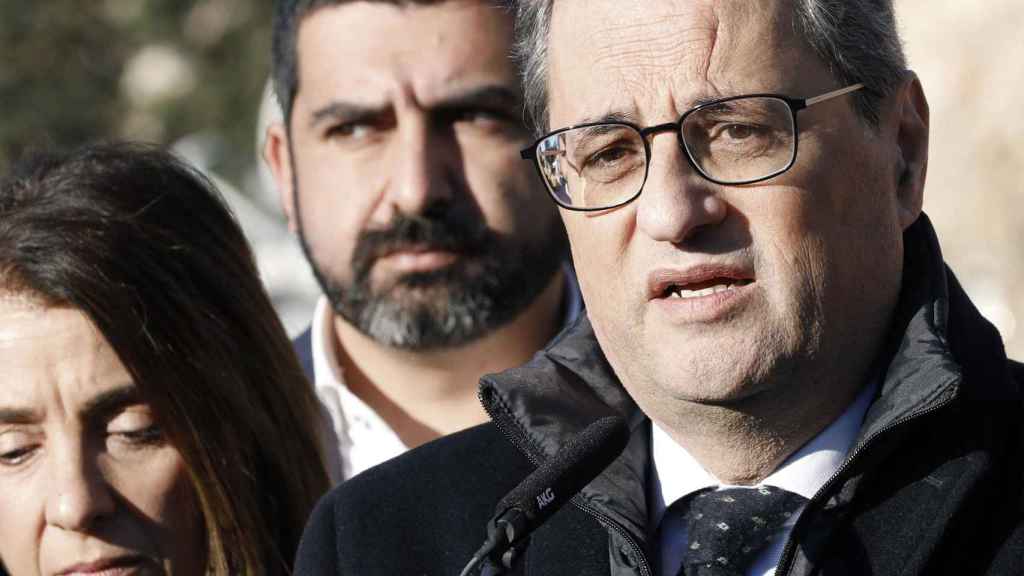 Quim Torra (derecha), presidente de la Generalitat / EFE