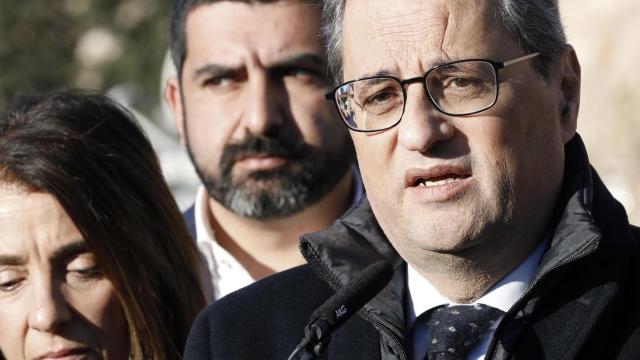 Quim Torra (derecha), presidente de la Generalitat / EFE