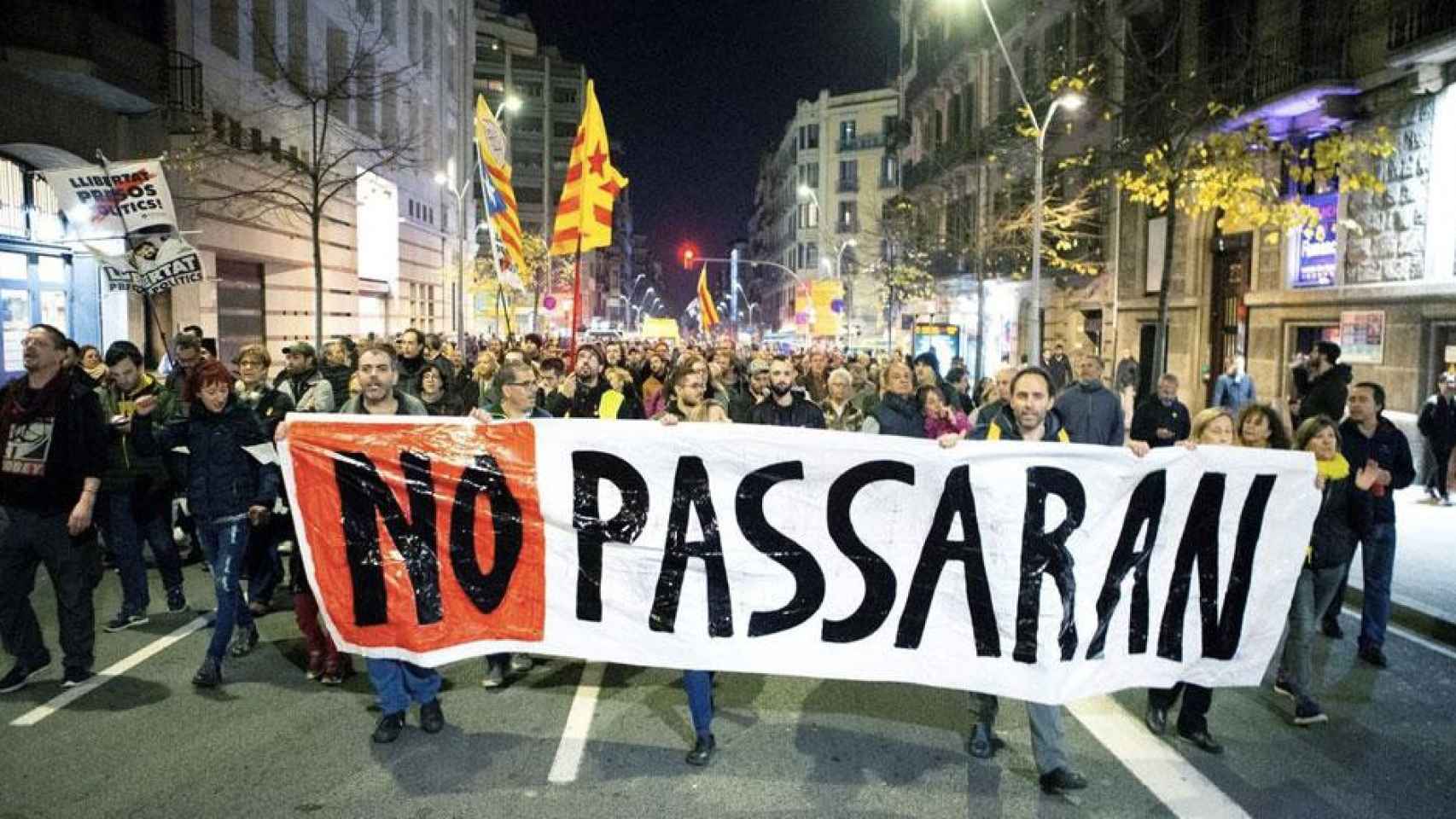 Imagen de un acto de los CDR en Barcelona en diciembre de 2018 / EFE