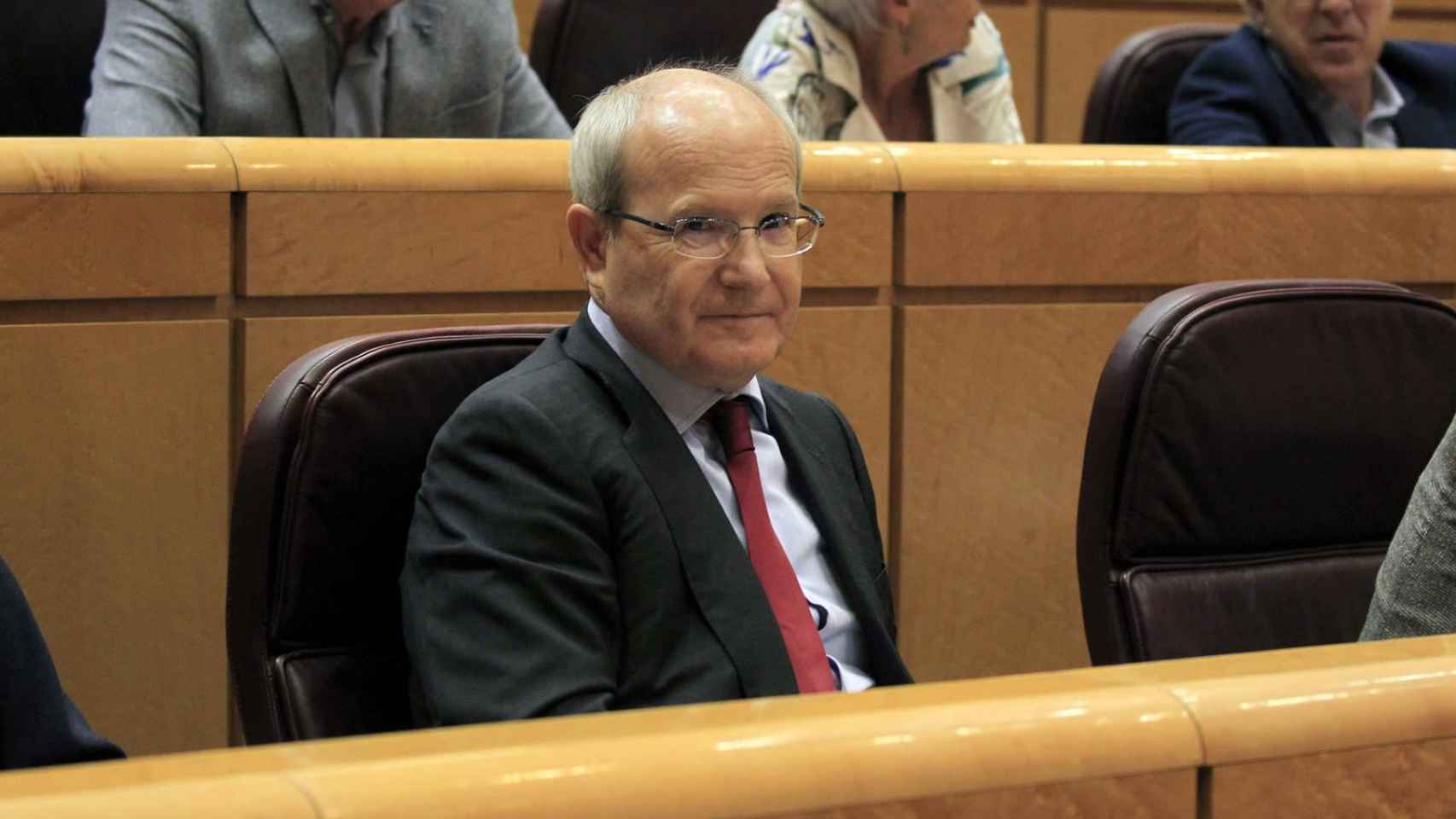 El presidente de la Generalitat, José Montilla, en su escaño en el Senado / EFE