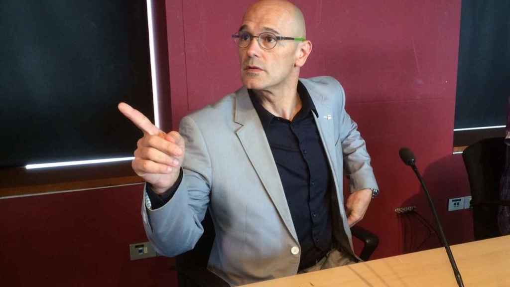 El exconsejero de Asuntos Exteriores Raül Romeva, exresponsable último de Diplocat, en una imagen de archivo / EP