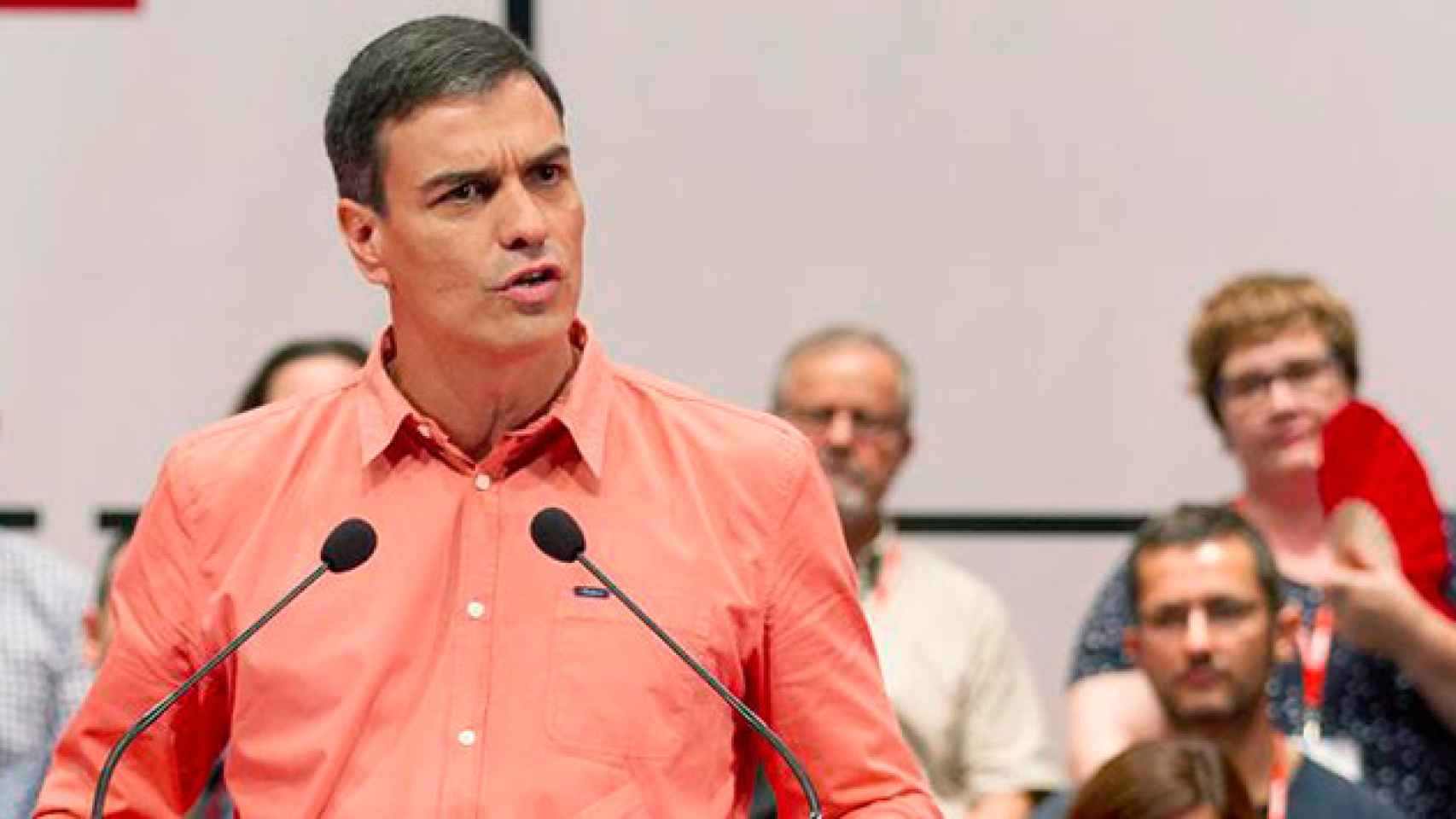 El secretario general del PSOE, Pedro Sánchez, durante la clausura del XIII Congreso de los Socialistas de Baleares / EFE