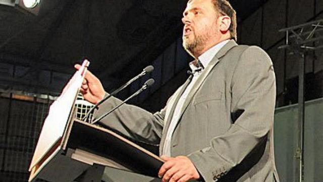 El presidente de ERC, Oriol Junqueras