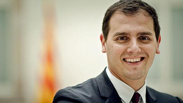 El presidente de Ciudadanos, Albert Rivera, en el Parlamento autonómico de Cataluña
