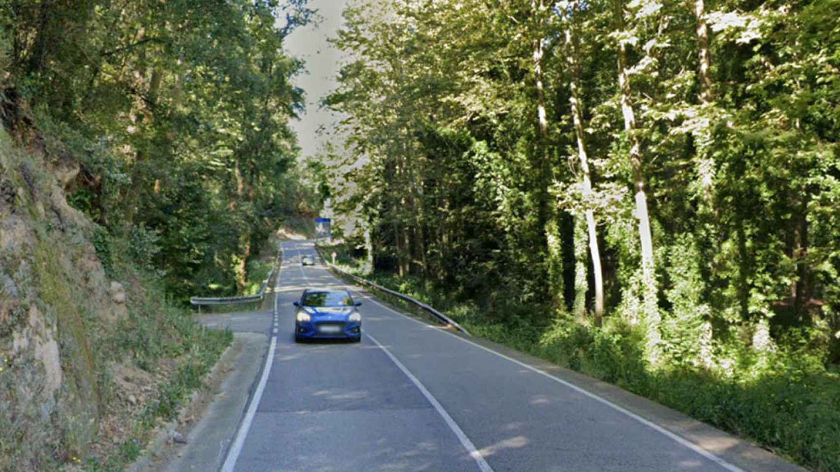 La autovía C-35 a la altura del municipio de Fogars de la Selva (Girona), zona en la que ha tenido lugar el accidente / GOOGLE STREET VIEW