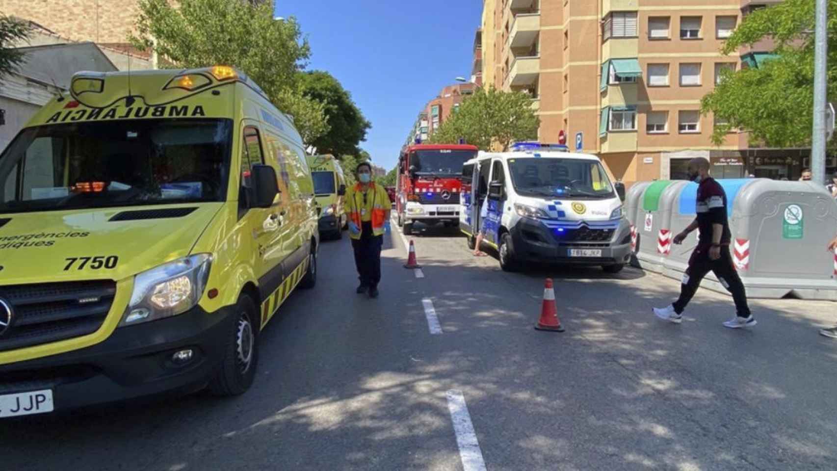 Lugar en el que se ha producido el atropello en El Prat de Llobregat / EP