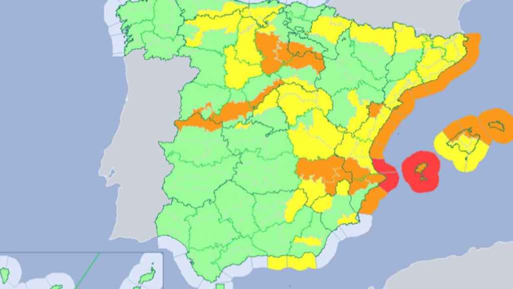 El mapa de la Aemet para el domingo 19 de enero