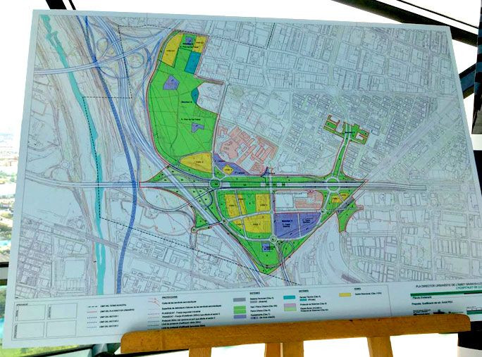 Mapa del Plan Director Urbanístico de L'Hospitalet / CG