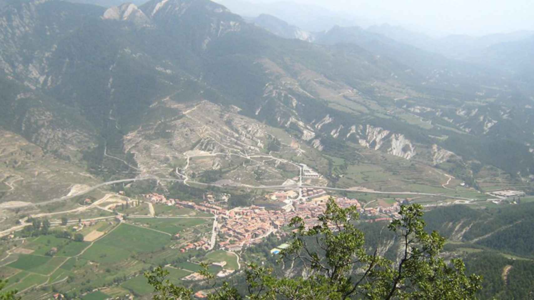 Vista aérea de Bagà / CG