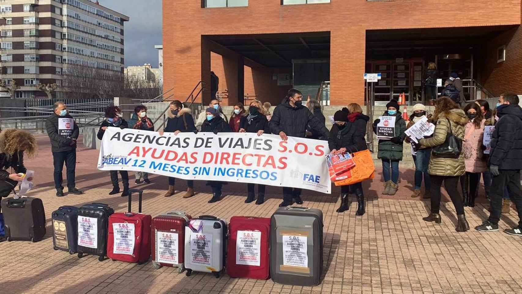 Imagen de una manifestación de las agencias de viajes / EUROPA PRESS