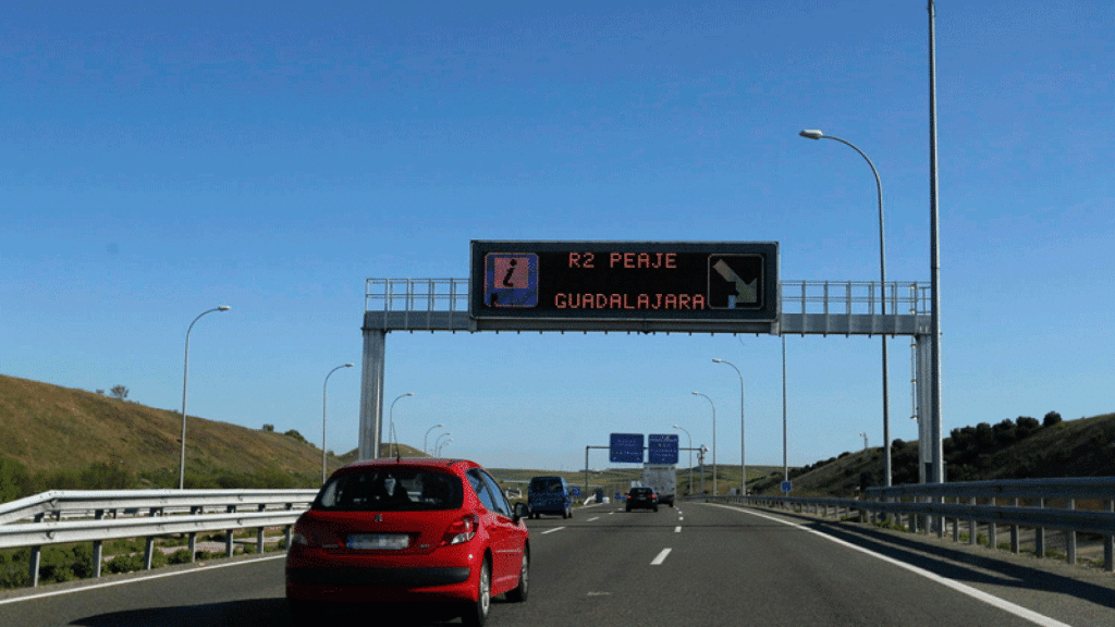 La autopista R2 entre la M40 y Guadalajara es una de las que ha quebrado.