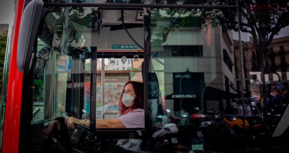 Un autobús eléctrico en Barcelona / EP