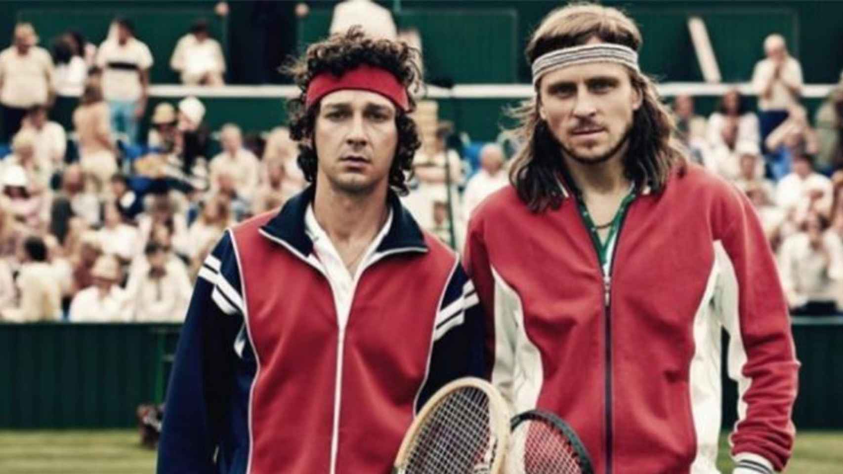 LaBeouf, como McEnroe, y Gudnasson, como Borg | CG