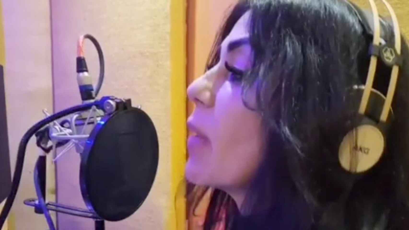 Maite Galdeano en un estudio de grabación / INSTAGRAM