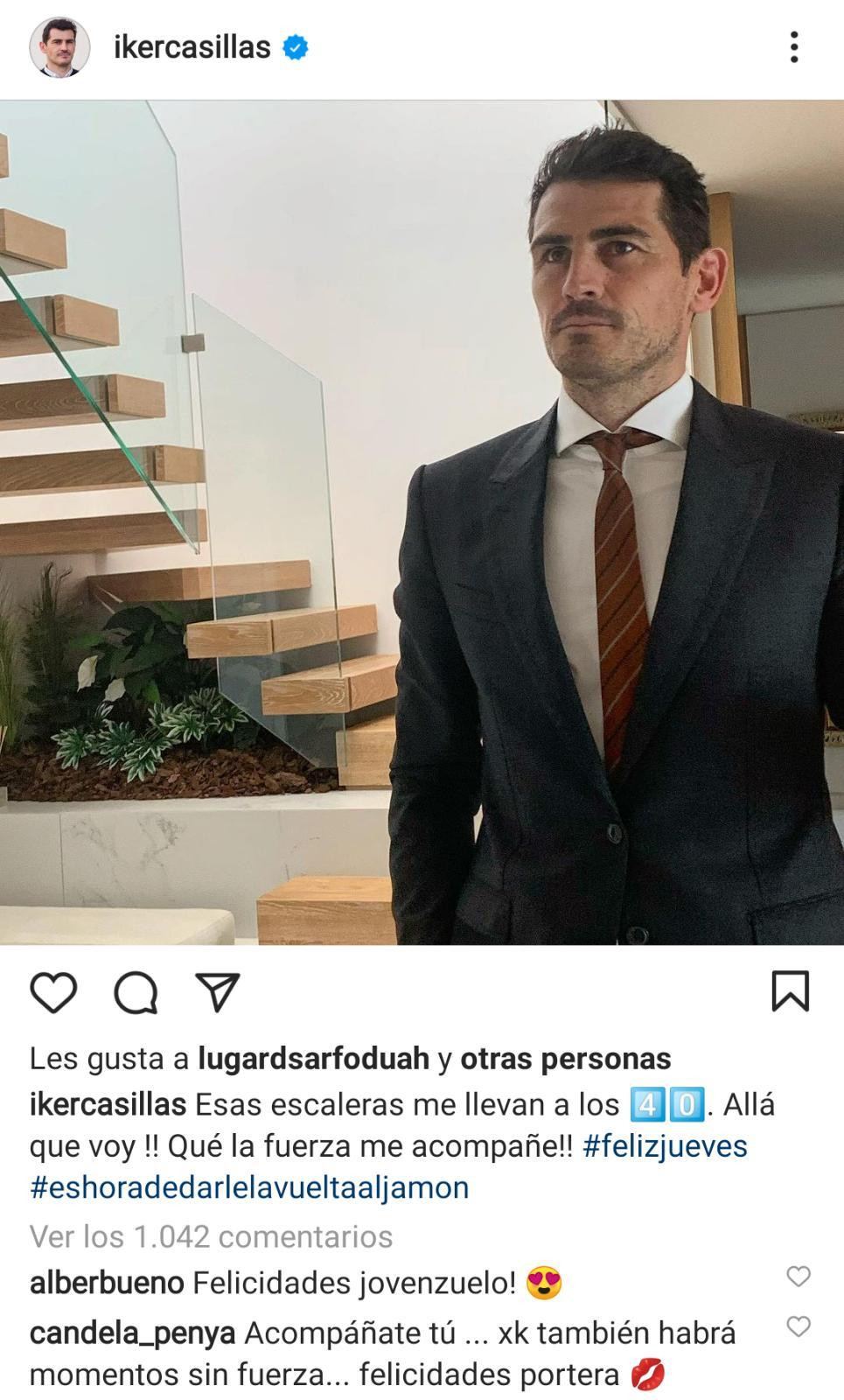 Iker Casillas en su cumpleaños / INSTAGRAM