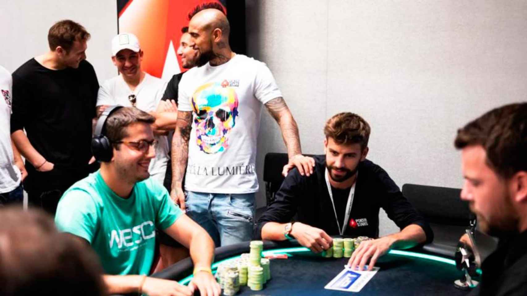 Piqué, en el European Poker Tour