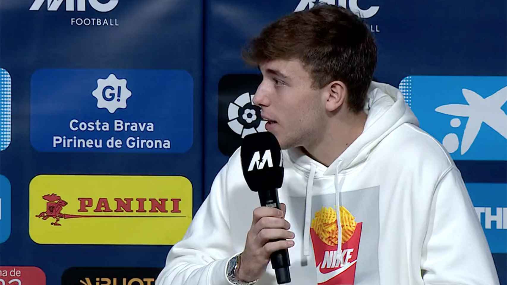 Nico González, durante una conferencia en el MIC / Captura Redes