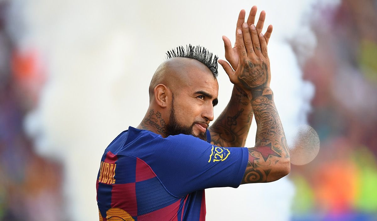 Arturo Vidal con el Barça /REDES