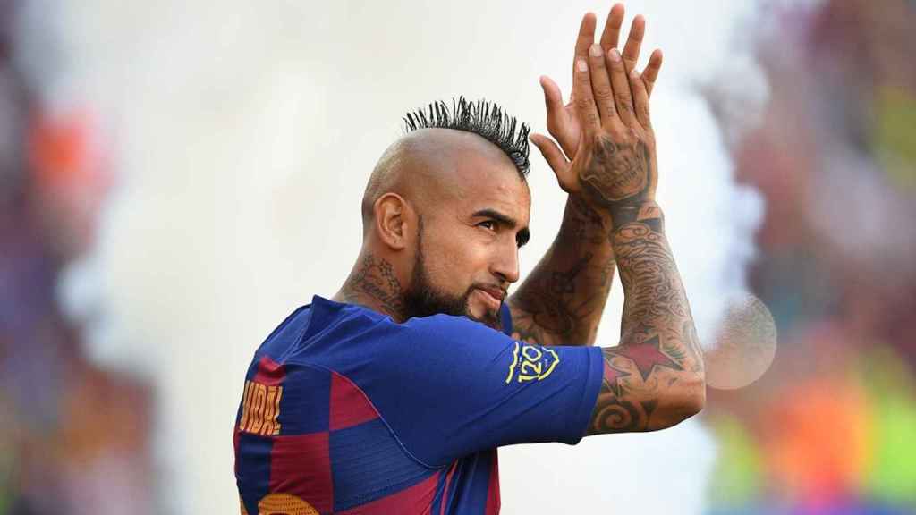 Arturo Vidal con el Barça /REDES