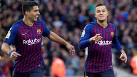 Luis Suárez y Coutinho, dos cracks que triunfaron en el Liverpool antes de fichar por el Barça / EFE