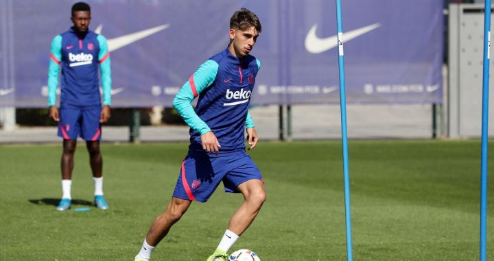 José Martínez Marsà entrenando con el primer equipo / FC Barcelona