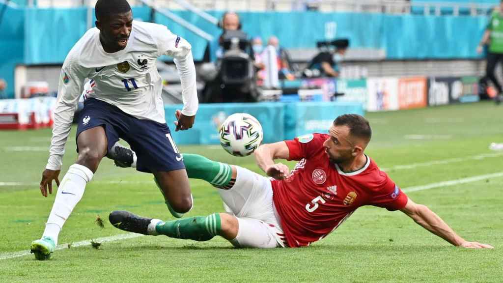 Dembelé en el partido contra Hungría en la Eurocopa / EFE