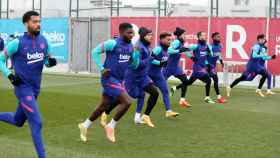 Los jugadores del Barça, en un entrenamiento | FCB